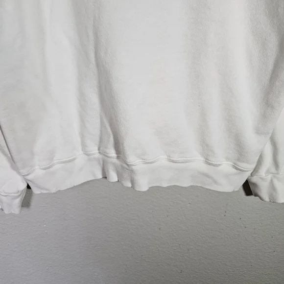 I.S.M.B.S. Essential White Sweatshirt Hand Embroidered Tahoe Size M/L - Picture 7 of 14